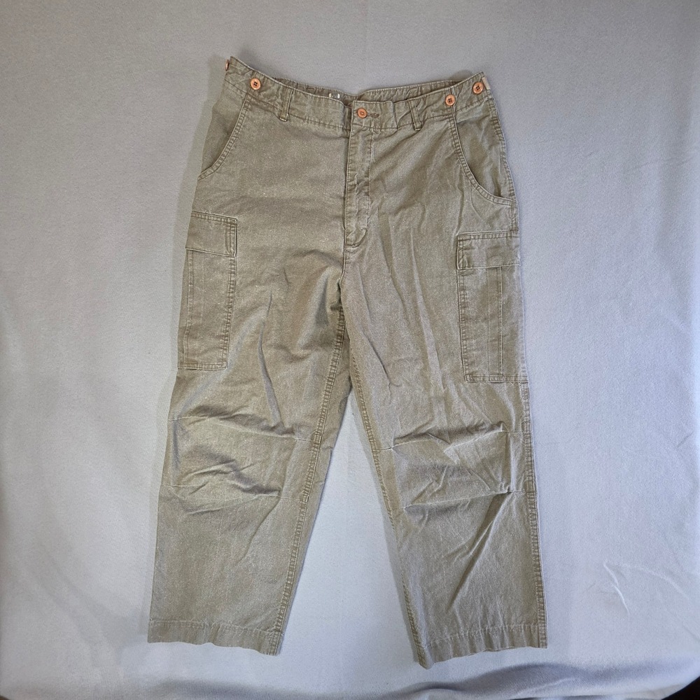 Vintage Tobruk Gorpcore Military Cargo Pants 36 Cotton Utilitarian Olive Green